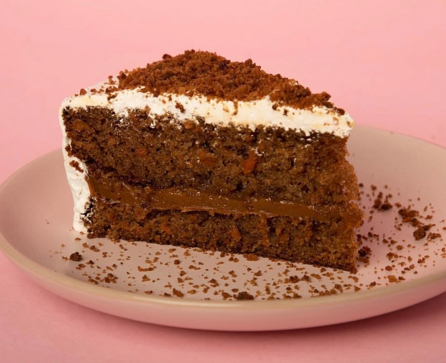 Porción de zanahoria con dulce de leche